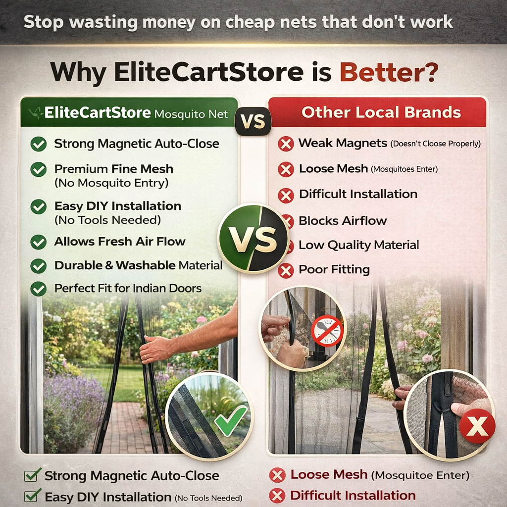 Magnetic Mosquito Net Door Curtain Keep Bugs Out, Let Fresh Air In